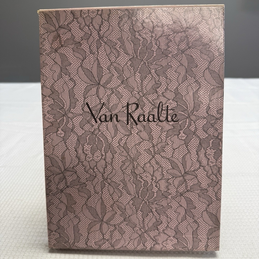 Vtg 50s VAN RAALTE Nines Celebrity 9.5L Nylon Hose Stockings Seam New Box